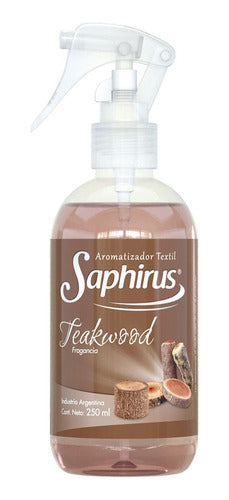 Saphirus Aromatizador Textil Fragancia Teakood 250ml Pack 3u 0