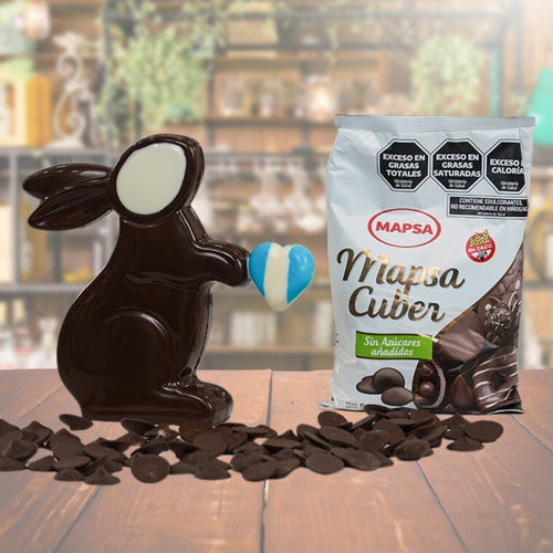 Mapsacuber Sugar-Free Chocolate Buttons 500g 1