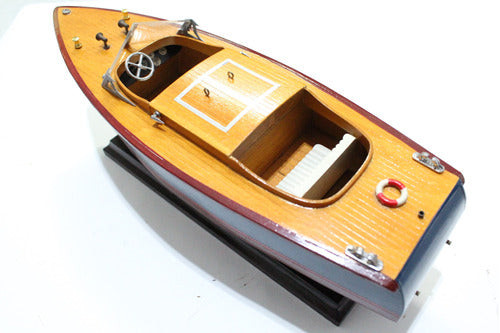 Miniatura Enfeite Souvenir Barco Com Suporte Importado 1:12 2