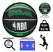 Bola De Basquete Nba Team Tiedye Bos Celtics 7 + Bomba De Ar 4