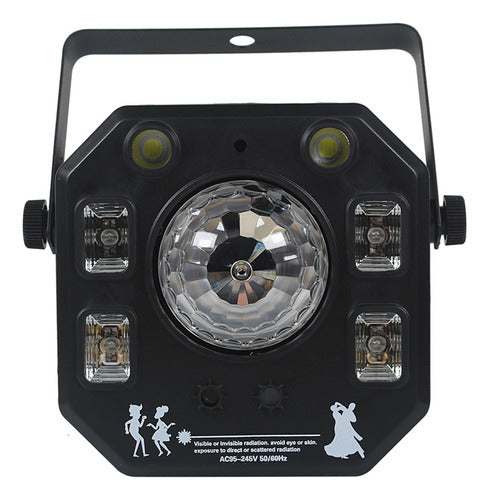 Luz De Efeito Led 4 Em 1 Magic Ball Strobe Uv 4 Em 1 Luz De 0