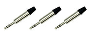 Venetian LC3135 Conector Ficha Plug 1/4 6.3 Estereo Metal X3 0