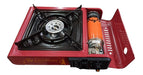 Portable Butane Gas Camping Stove + 4 Canisters + Case 1
