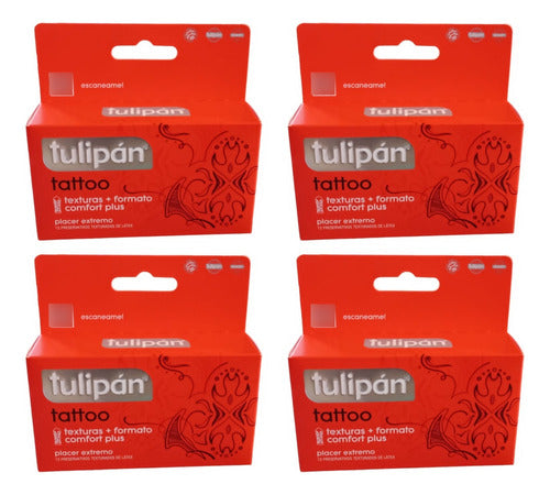 Tulipán Double Pleasure Condoms 4 Boxes X12 Varieties 15