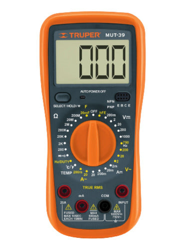 Truper Digital Professional Multimeter Tester 20A 10402 0