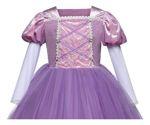 Disney Rapunzel Dress Gown + 3 Accessories 2