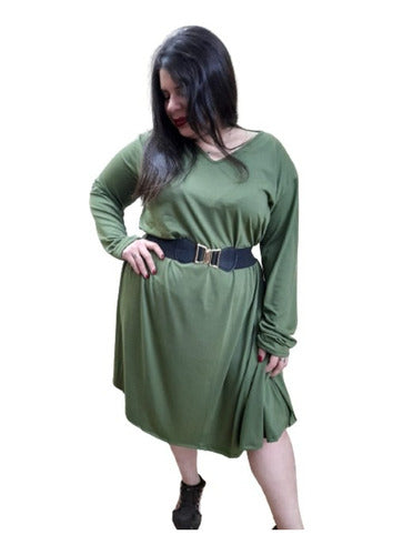 Memo Comfortable Dress, Over 2 Meters in Contour Special Sizes 1