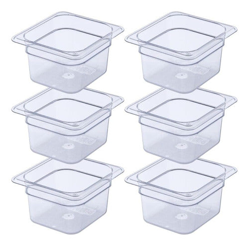 Carlisle 3068407 Storplus Sixth Size Food Pan Polycarbonate 0