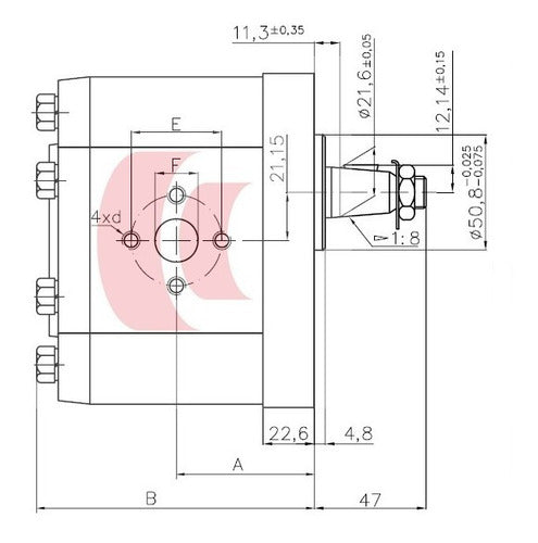 Caproni Hydraulic Gear Pump 46 Cc Per Revolution 3