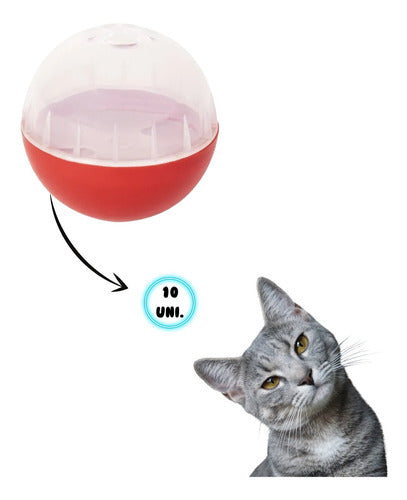 Rascals Cat Food Dispensing Ball - Pack of 10 0