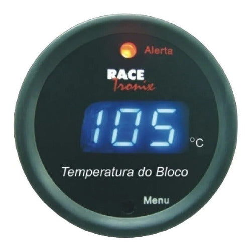 Medidor Temperatura Bloco Do Motor Digital Az + Copo Suporte 1