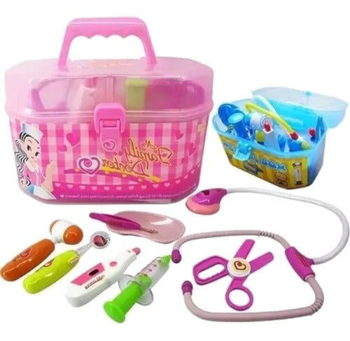 Medical Box Doctor Set Children's Medical Kit with Accessories Suitcase 0