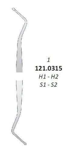 Medisporex Excavador Cucharilla Doble N° 1 121.0315 0
