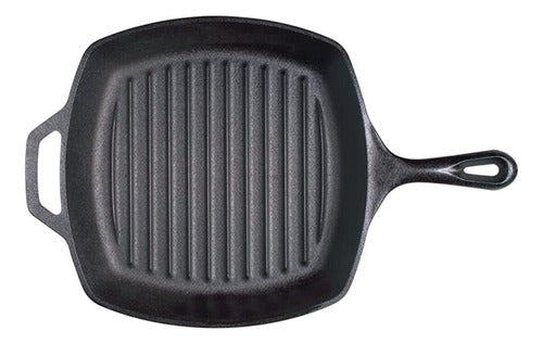 Lodge L8SGP3 Cast Iron Square Grill Pan, Pre-Seasoned 4