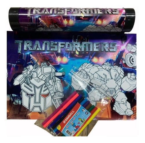 Lona Lavable Para Pintar Y Lavar Transformers Prime Robot 0