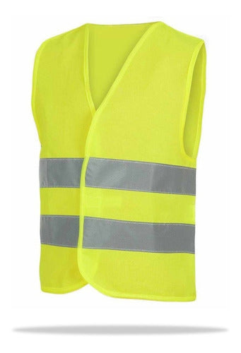 Reflective Regulatory Vest for Road Safety Motorcycle License Plate 0