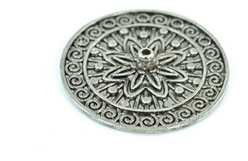 Gracia Divina Porta Sahumerio De Metal Mandala Flor De Loto 0