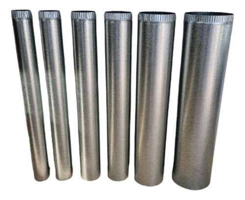 TECHOS Y GALPONES Galvanized Pipe Diameter 11 / 110 Caliber 24 = 0.50mm Thickness 0