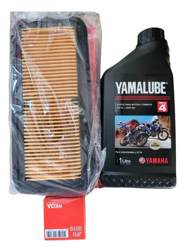 Wega Combo Oil Filter + Air Filter + Oil Yamaha FZ 16 Fi 0