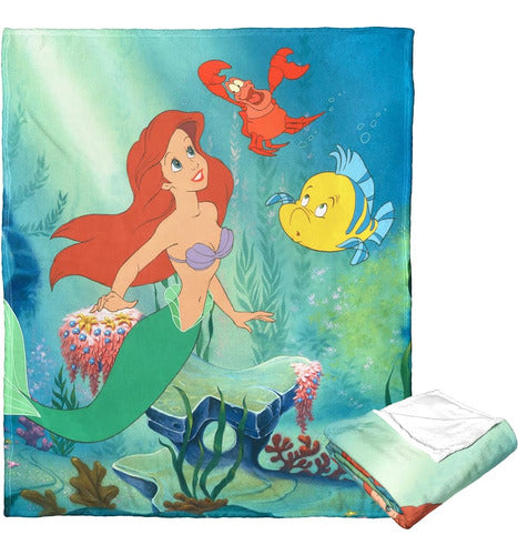 Manta De Tacto De Seda Northwest Little Mermaid/ariel, 50  X 2