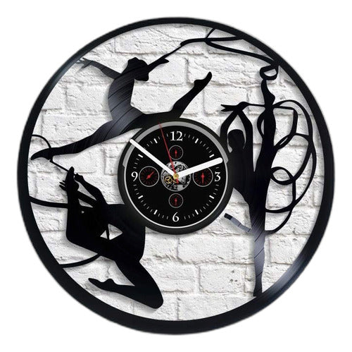 Kovides Vintage Vinyl Ballerina Wall Clock 1