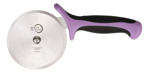 Pizza Cutter Con Mango Violeta, Rueda De 4 Pulgadas 0