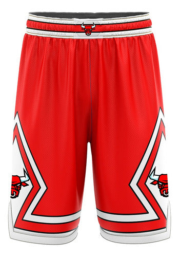 Kapho Short Basquet Chicago Bulls Red Niños 0