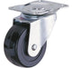 Essen 40mm Black Polypropylene Swivel Wheel 0