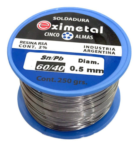 Eximetal Soldering Tin Roll 0.5mm 250g 1/4 Kilo 0