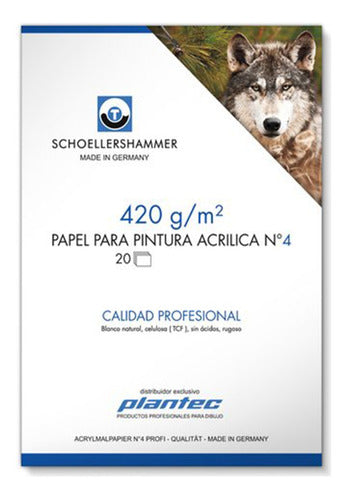 Plantec Block Para Pintura Acrilico 25x35cm 420gr X 20hojas 0