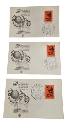 Sobre Postal 50 Anv. Creacion De La Caja Nacional De Ahorro 1