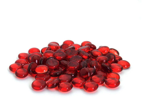 Gemas De Vidrio Decorativas Royal Imports 2kg - 20mm Rojo 0