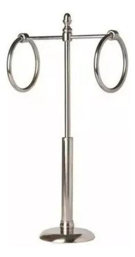 Ottone Double Ring Towel Rack - Bathroom Accessories 0