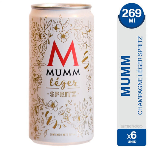 Mumm Champagne Leger Spritz - Pack of 6 Cans 0