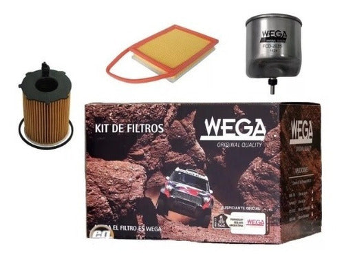 Wega Kit X3 Filtros Citroen Berlingo Peugeot Partner Hdi 1