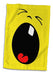 3dRose Crying Yellow Smiley Design Hand Towel, 15 X 22 0