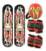 Set Skate Patineta Doble Cola Protección Y Casco-del Tomate 2