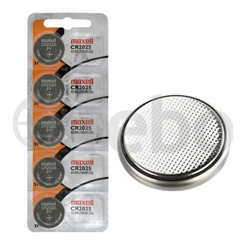 Maxell CR 2025 3V Button Cell Batteries Pack of 5 - Febo Quality 1