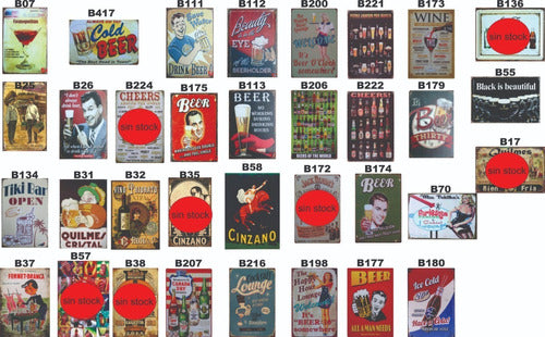 RGS Vintage Lithographed Metal Signs 30x20 Select from Catalog 1