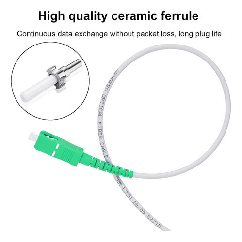 AutCreation SC to SC Fiber Optic Connection Cable, LSZH Mode 2