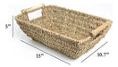 Homestead Natural Seagrass Baskets with Wooden Handles 1