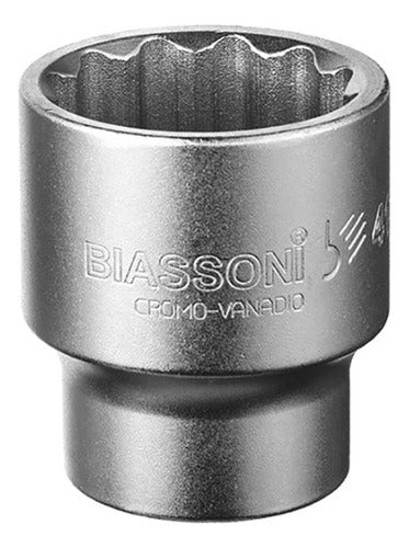 3/4" Striated Socket Tube 34 mm Cr/V Biassoni 0