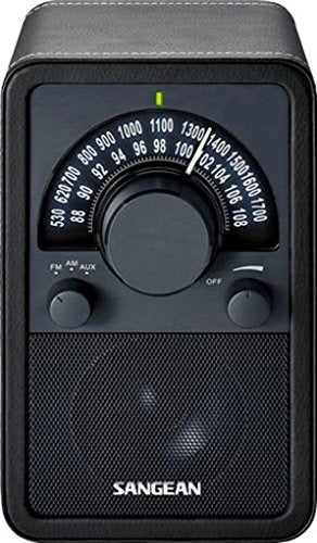 Sangean Wr 15bk Am Fm Table Top Wooden Radio Black 0