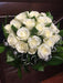 Set of 3 Premium Artificial White Roses with Green Leaves 7