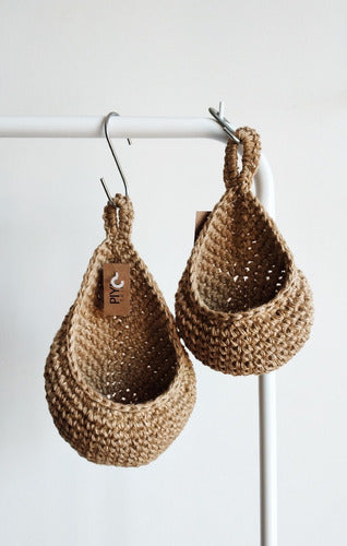 Piyi.teje Hanging Pot Holder Made of Natural Fiber 3