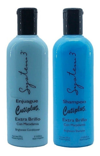 Kit System 3 Cutiplus Shampoo + Acondicionador Extra Brillo 0