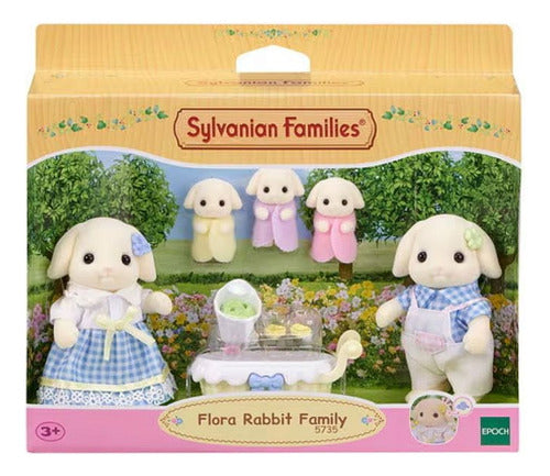 Fam?lia Dos Coelhos Floral Sylvanian Families 5735 0