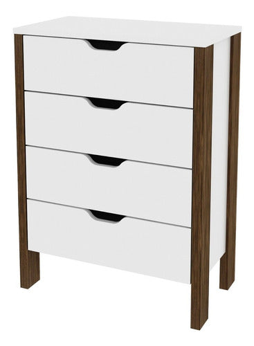 Punto Union Minimalist 4 Drawer Chest for Office and Home - AZ 2000 2