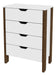 Punto Union Minimalist 4 Drawer Chest for Office and Home - AZ 2000 2