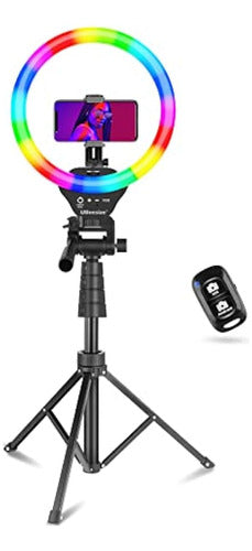 UBeesize 12" Ring Light with Tripod and Phone Holder 0